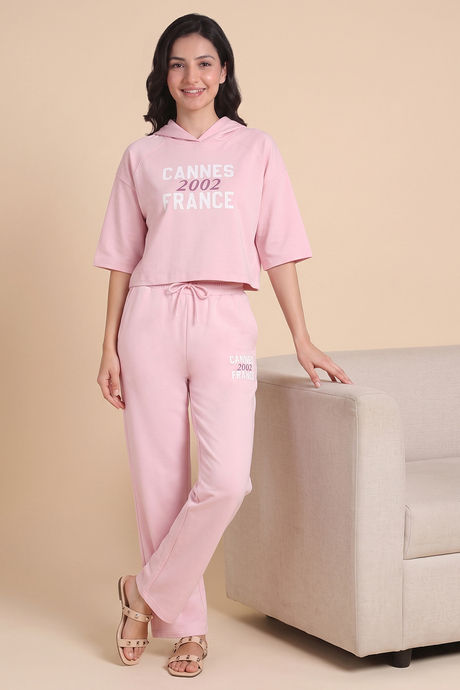 Zivame Athleisure Hooded Sweatshirt - Pink A Boo — image 5